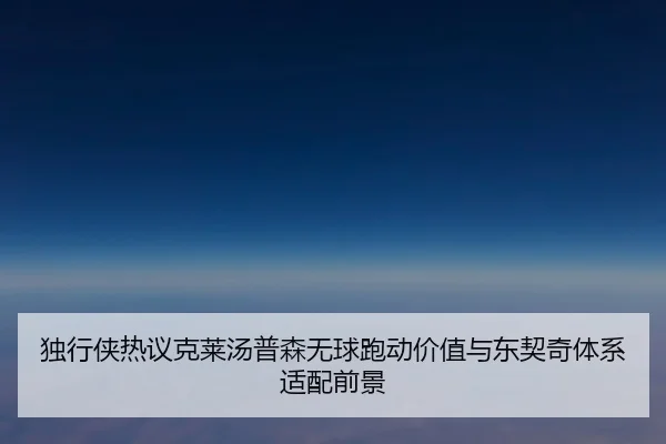 独行侠热议克莱汤普森无球跑动价值与东契奇体系适配前景